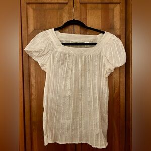 Bamboo Trader’s Women’s Sz S Cream Bohemian Boho Hippie Cottagecore Blouse